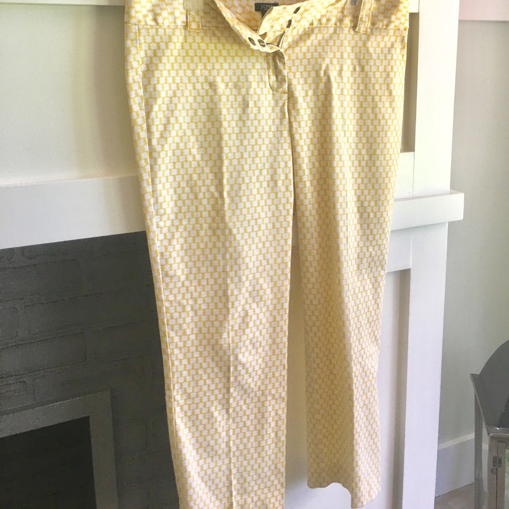 J. Crew yellow ankle pants